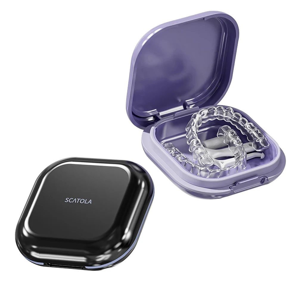 Portable Orthodontic Aligner and Denture Storage Case