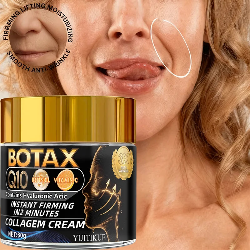 Q10 Collagen Face Cream 60g with Retinol Vitamin C and Hyaluronic Acid - 1