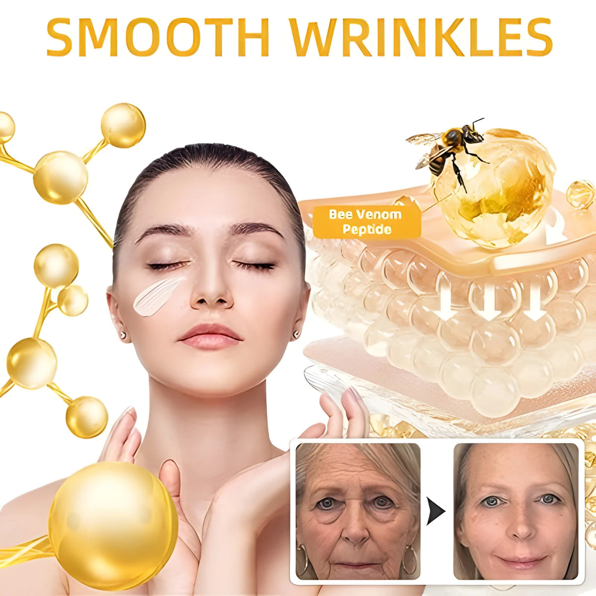 Bee Venom Peptide Lifting Firming Cream Anti-Aging Moisturizer