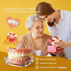 Soft Silicone Cosmetic Denture Set for Men and Women