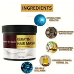 Keratin Hair Mask Deep Repair Conditioner for Dry and Damaged Hair 100g