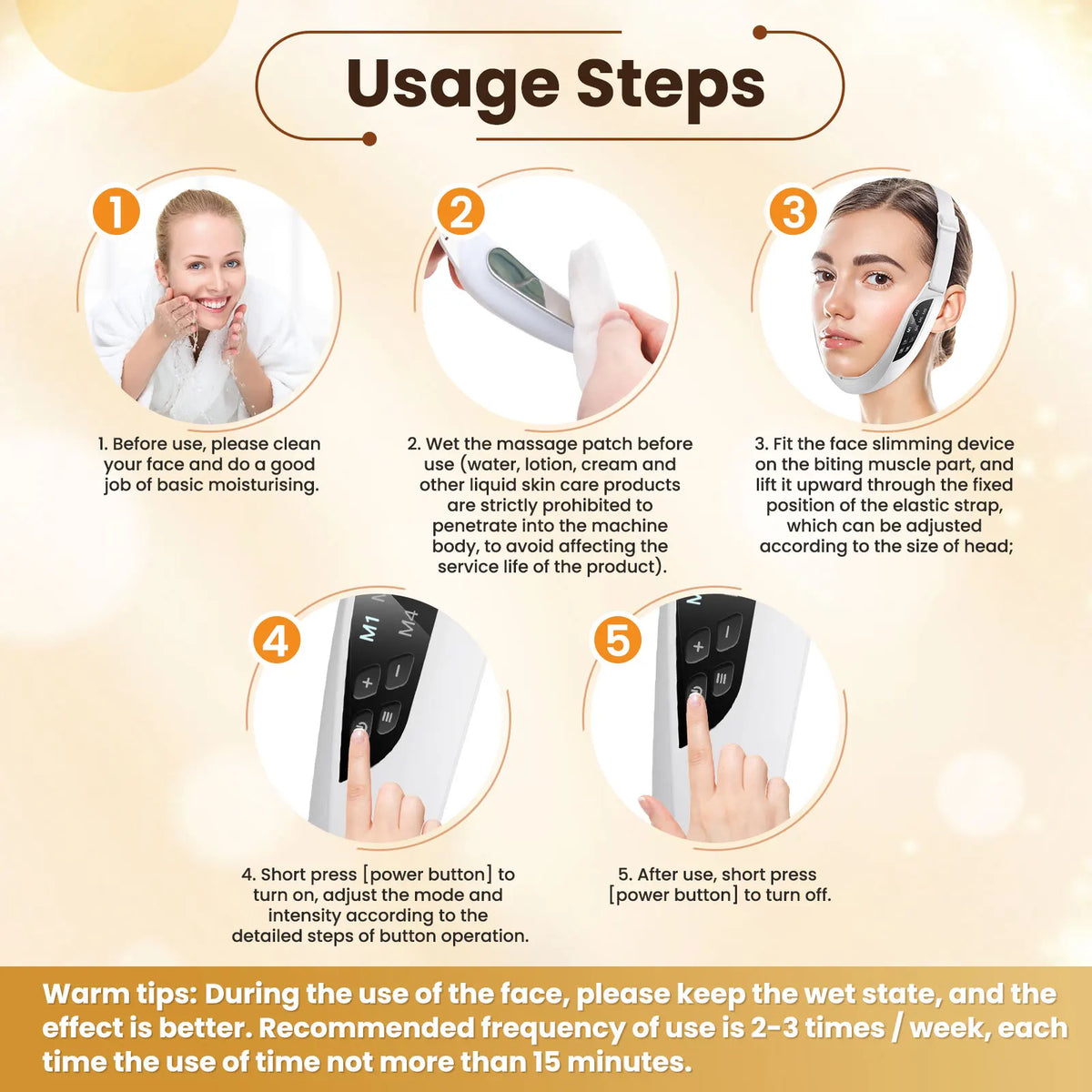 Electric V-Shape Facial Lifting and Firming Massager