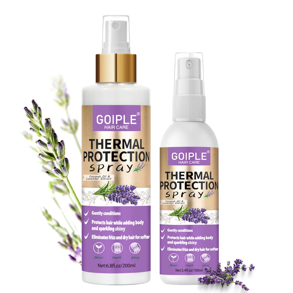 Lavender Extract Thermal Hair Protection Spray for Natural Hair and Wigs
