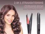 2-in-1 Twisted Hair Straightener and Curling Iron Ceramic Styler