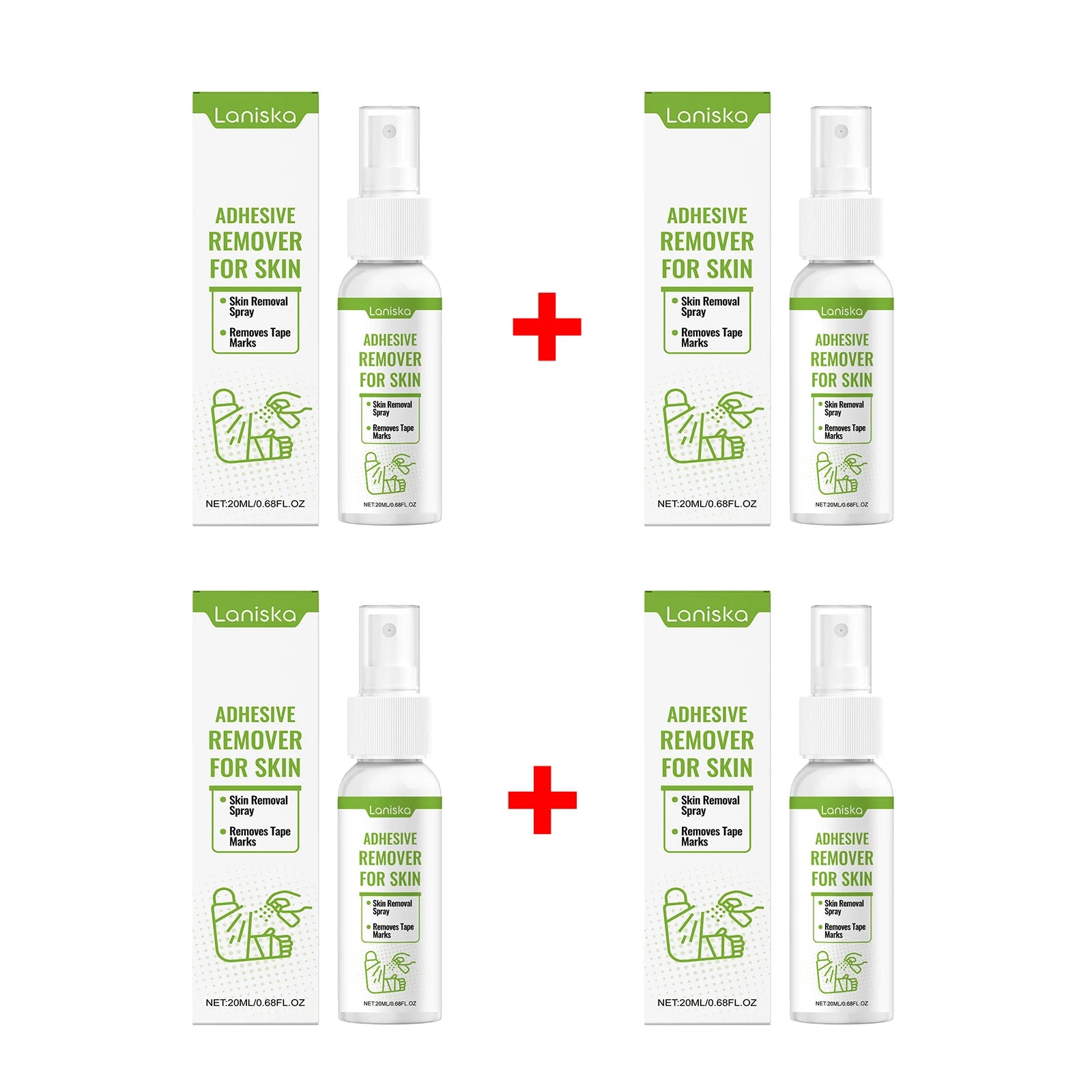 Gentle Adhesive Remover Spray for Skin Tape and Bandage Residue - 20