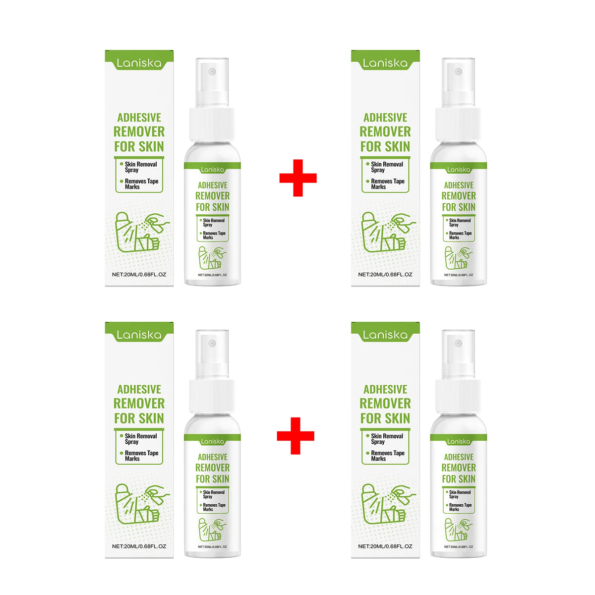 Gentle Adhesive Remover Spray for Skin Tape and Bandage Residue