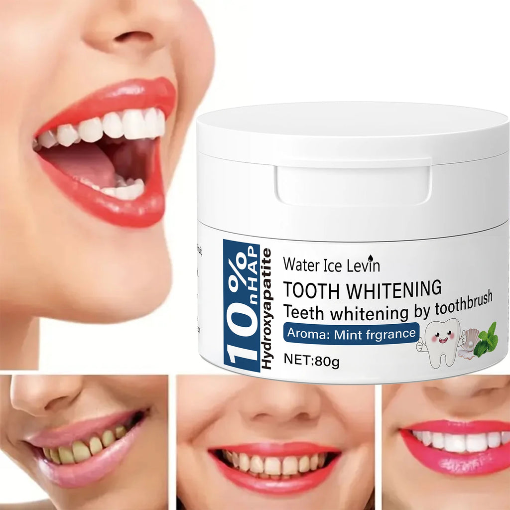 Whitening Tooth Powder with Vitamin C and Hyaluronic Acid Enamel Care