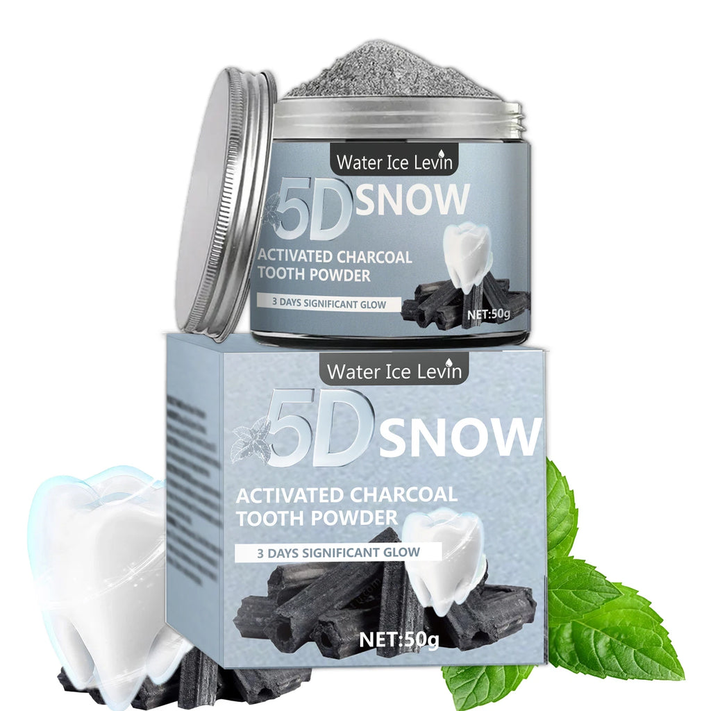 Water Ice Levin Bamboo Charcoal Teeth Whitening Powder 50g