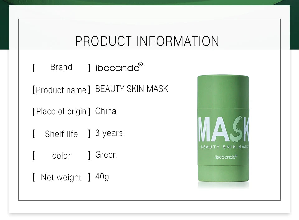 Green Tea Deep Cleansing Face Mask Stick
