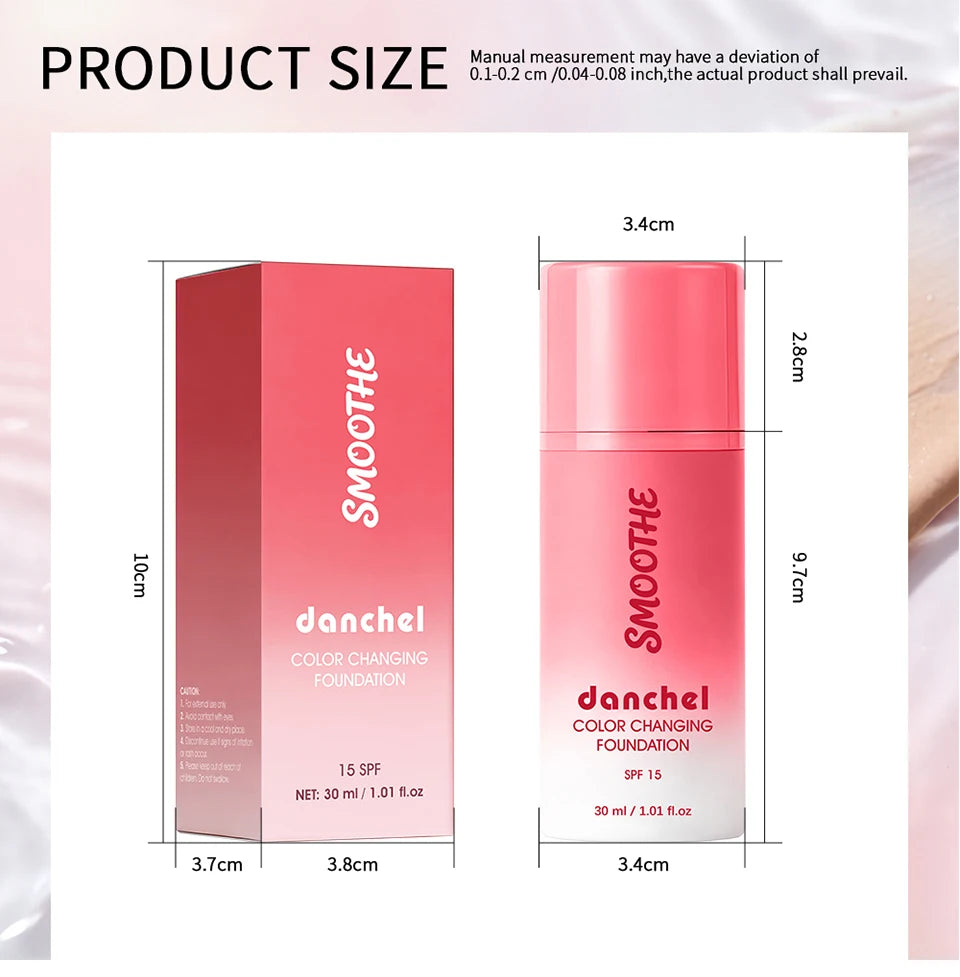 Color Changing Liquid Foundation with SPF 15