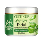 YUITIKUE Aloe Vera Facial Hair Removal Cream Gentle Smooth Skin 60g