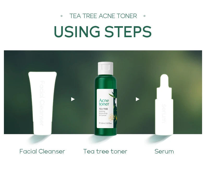Fenyi Tea Tree Acne Toner Oil Control Facial Skin Care 100ml