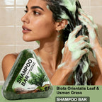 YURHERSU Usman Grass Shampoo Bar Herbal Hair Cleansing Soap 120g