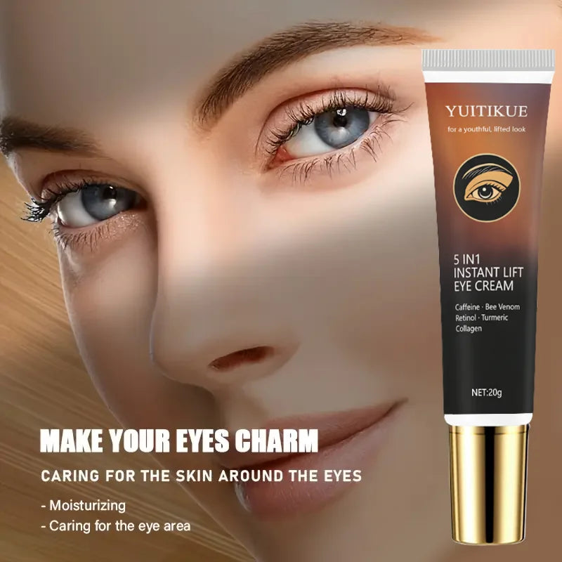 YUITIKUE 5 in 1 Peptide Eye Cream Firming Anti Aging Moisturizer 20g - 6