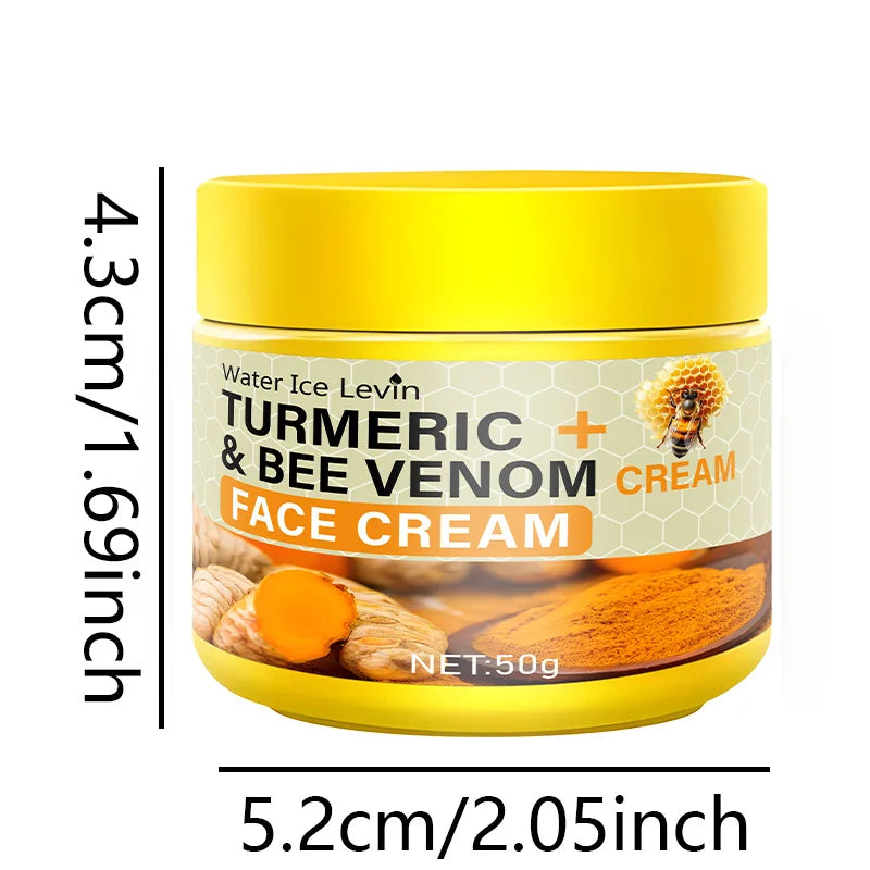 Turmeric and Bee Venom Face Cream Moisturizing Anti Aging Facial Care
