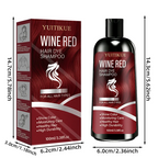 100ml Wine Red Hair Dye Shampoo Moisturizing Color Lock