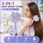 Electric Mist Spray Massage Comb for Scalp and Hair Care