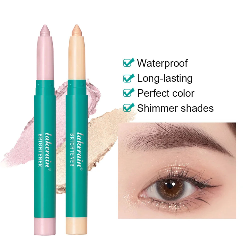 Waterproof Shimmer Eyeliner Pencil for Brightening Eye Makeup - 2