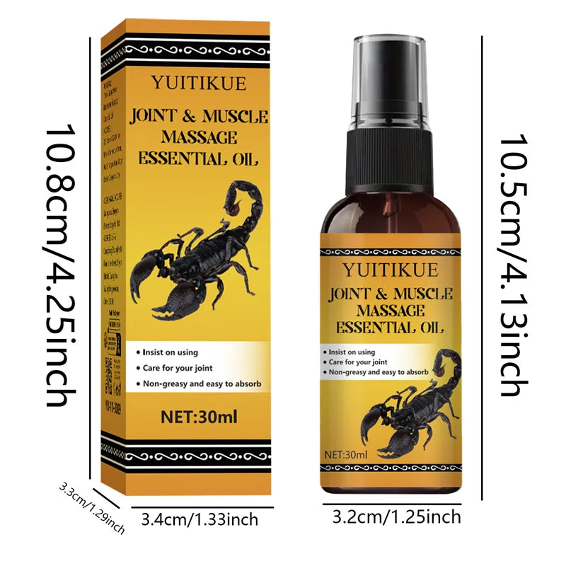YUITIKUE Joint and Muscle Massage Oil 30ml Soothing Relief Formula