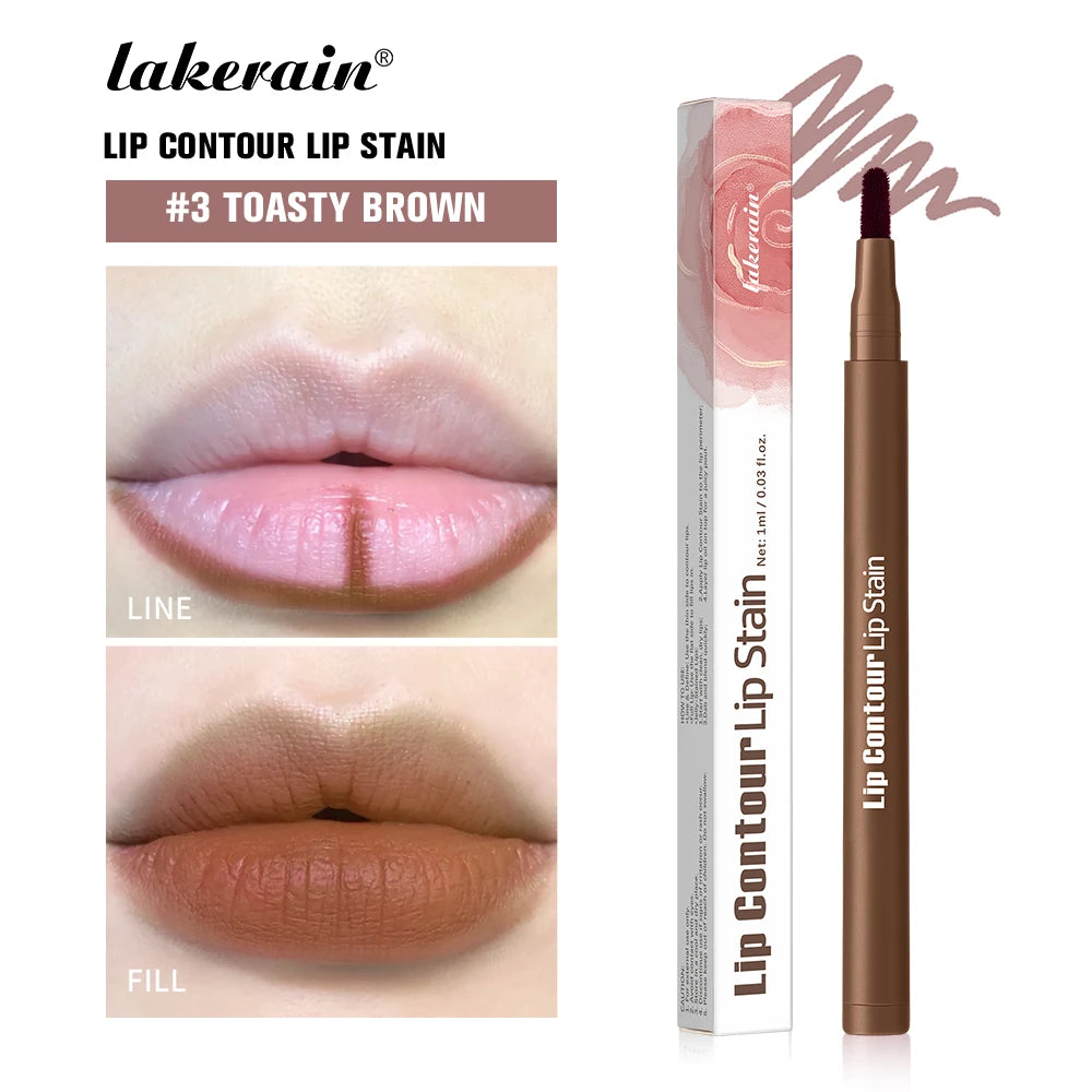 Long-Lasting Waterproof Ballpoint Felt Tip Lip Liner