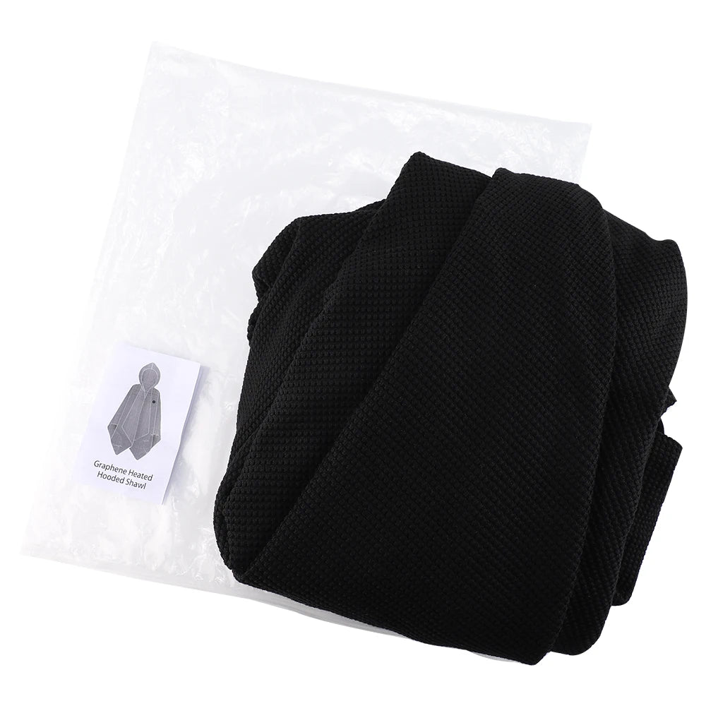 USB Powered Graphene Heated Hooded Shawl for Home and Office