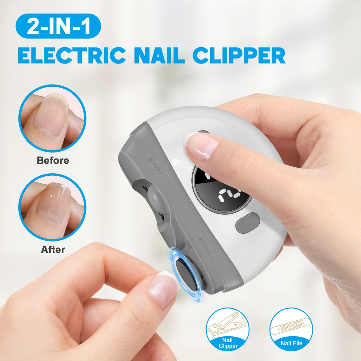 Automatic Electric Nail Clipper and Polisher