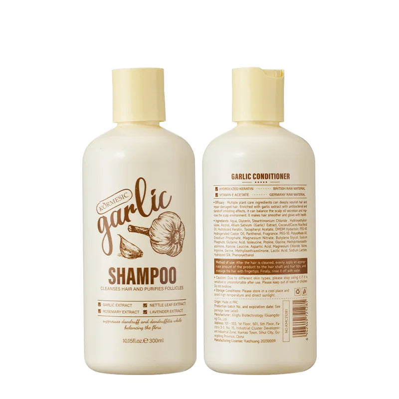 Kormesic Garlic Shampoo Anti Dandruff Scalp Cleansing Treatment 300ml - 12