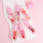 Peiien Plumping Lip Oil Set Glossy Hydrating Lip Gloss for Dry Lips