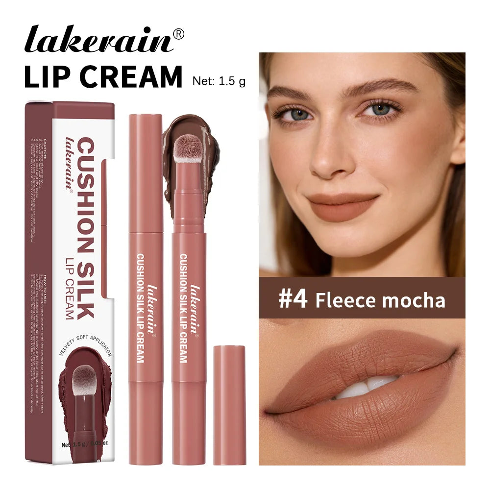 2-in-1 Velvet Lip Cream and Blush with Cushion Applicator