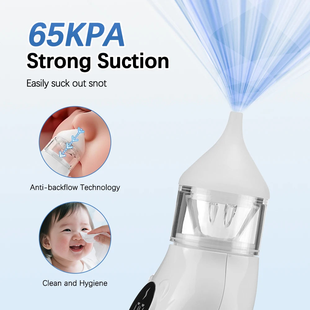 Electric Baby Nasal Aspirator with Music and Gentle Suction