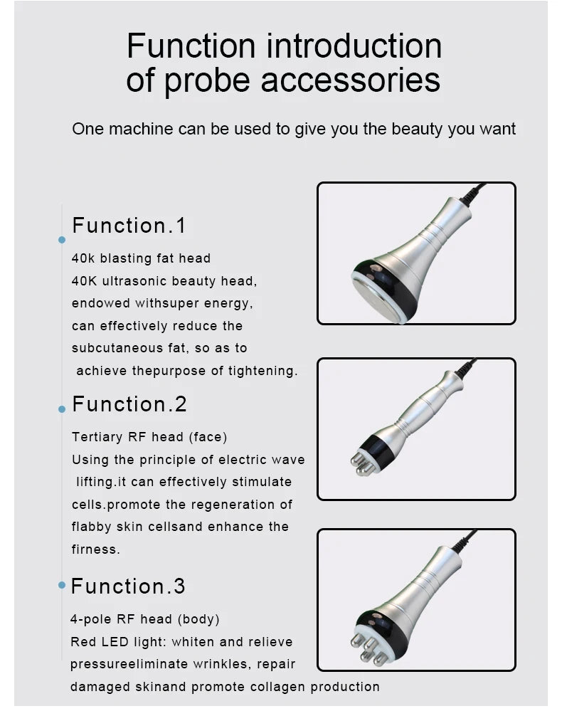 40K Ultrasonic Cavitation and RF Body Slimming Device - 14