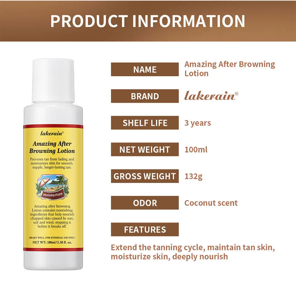 Sunless Tanning Body Lotion for Deep Bronze Glow