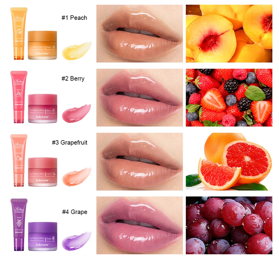 Moisturizing Lip Balm and Sleeping Mask Set