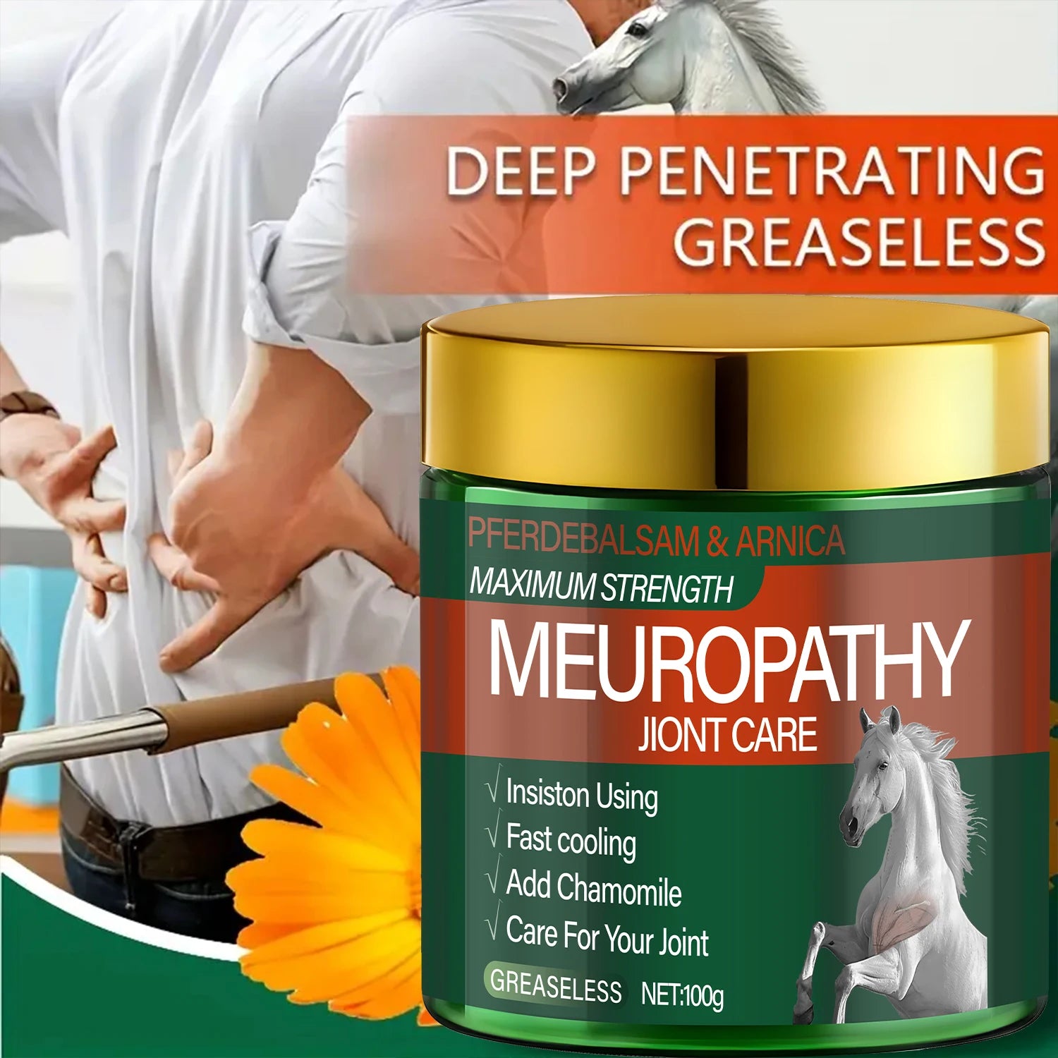 Pferdebalsam Arnica Joint Care Cream Maximum Strength Soothing Relief - 3