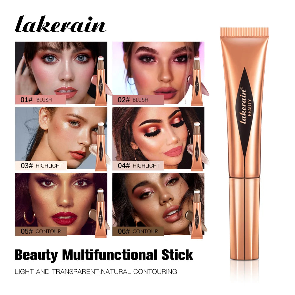 Liquid Face Contour and Highlighter Wand with Cushion Applicator