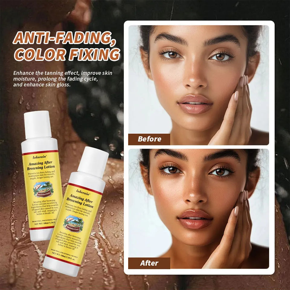 Sunless Tanning Body Lotion for Deep Bronze Glow