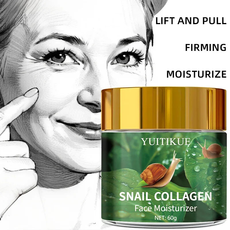 YUITIKUE Snail Mucin Cream 60g Retinol Collagen Face Moisturizer