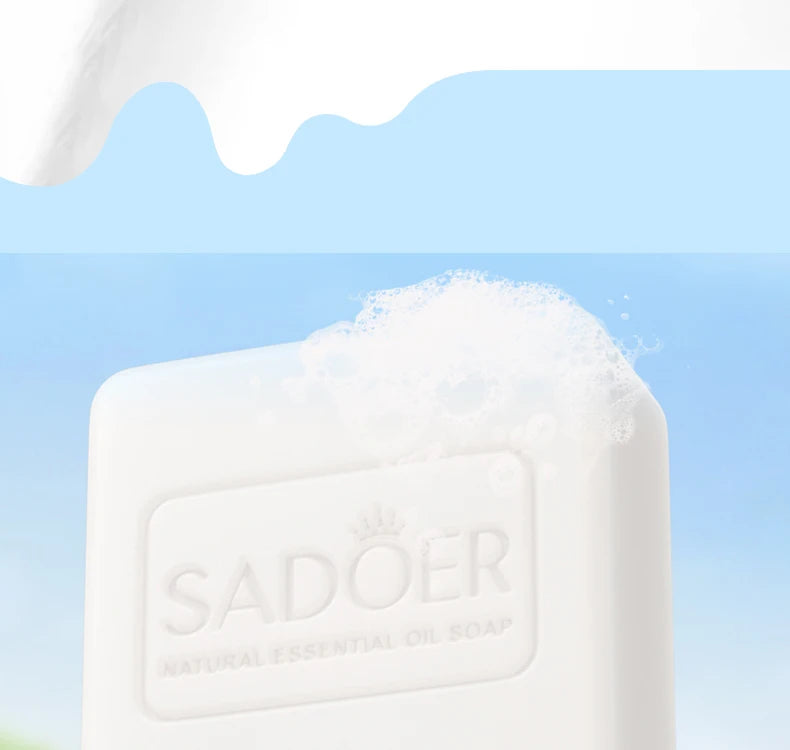 Sadoer Goat Milk Essence Soap Moisturizing Facial and Body Cleansing Bar - 19