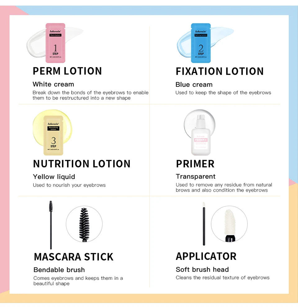 Professional Eyebrow Lamination Kit for Fuller Thicker Brows
