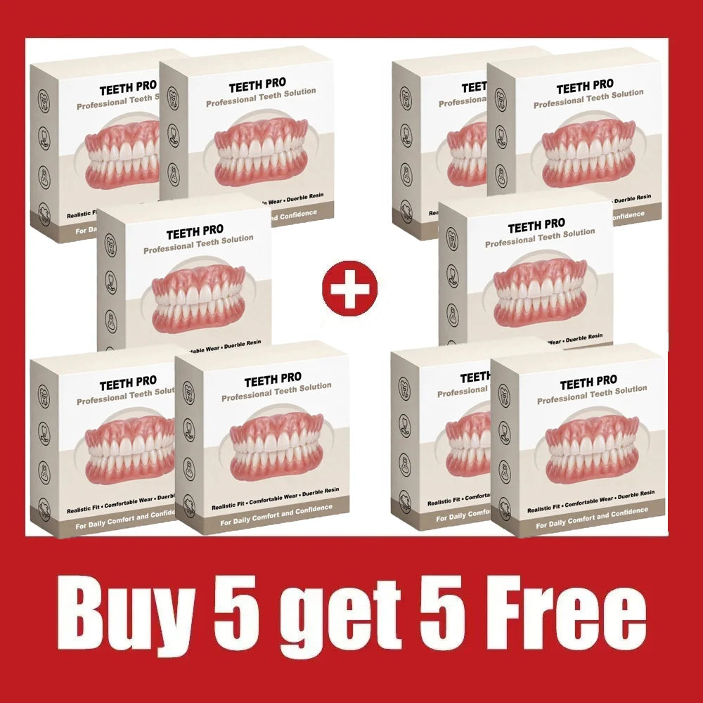 Instant Smile Comfort Veneers - Natural Fit Upper and Lower Teeth