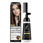 One-Step Hair Straightening Cream with Built-In Comb