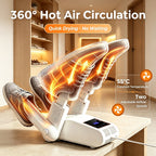 Foldable Electric Shoe and Boot Dryer with Timer