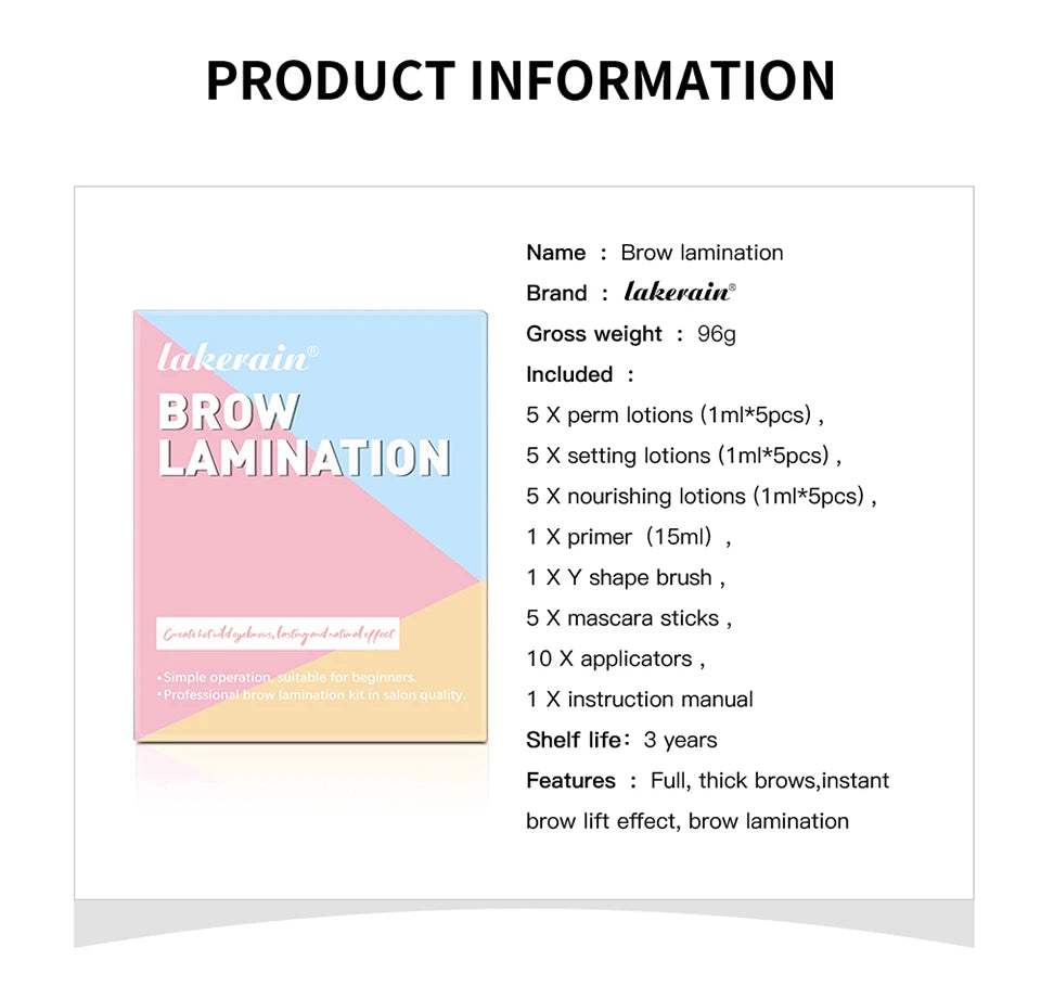 Professional Eyebrow Lamination Kit for Fuller Thicker Brows - 16