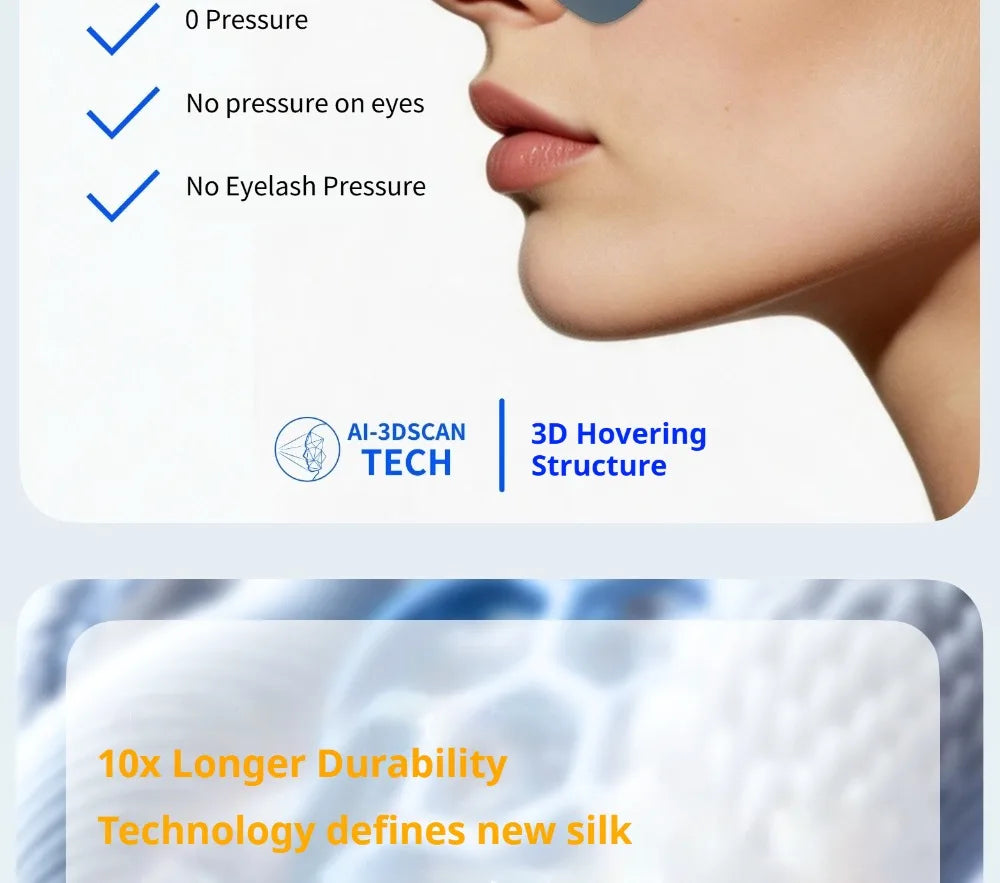 Dreamlight 4S Pro Memory Foam Sleeping Eye Mask Light Blocking Sleep Aid