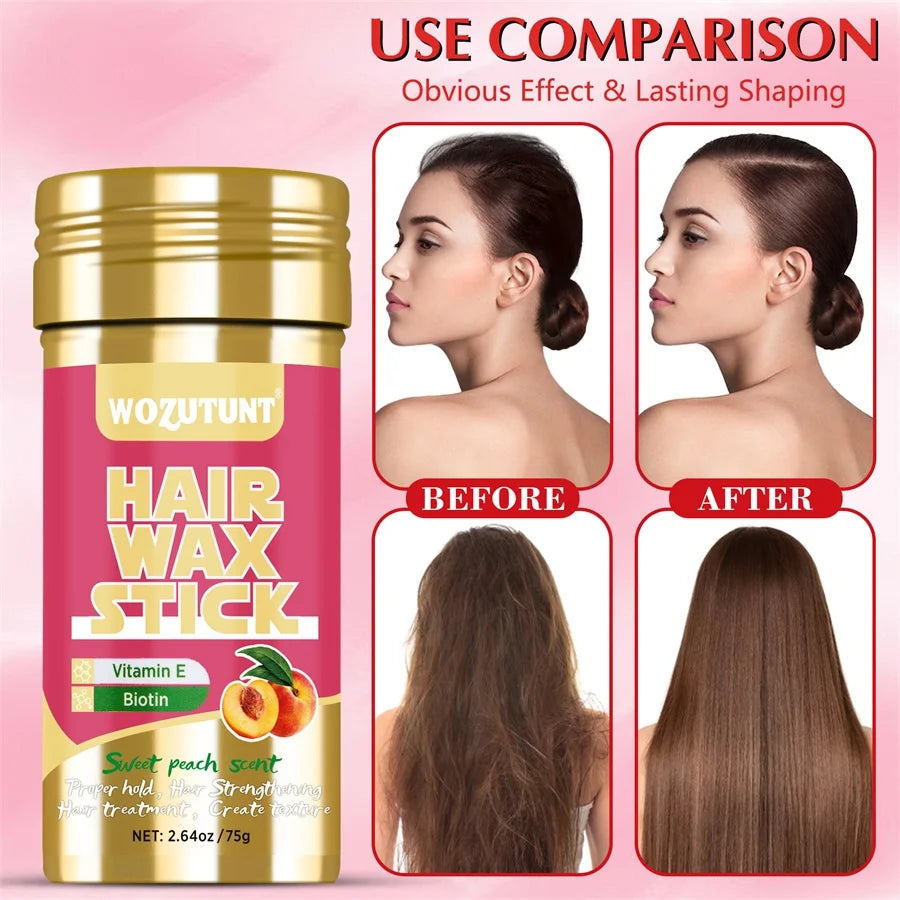 Hair Wax Stick with Styling Brush for Flyaway Control and Smoothing - 13