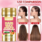 Edge Control Wax and Hair Styling Wax Stick Set with Combs