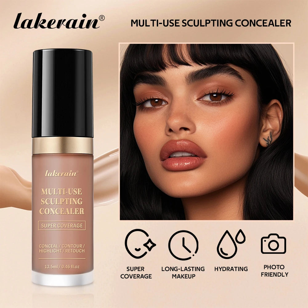 Multi-Use Waterproof Liquid Concealer for Face and Contouring - 3