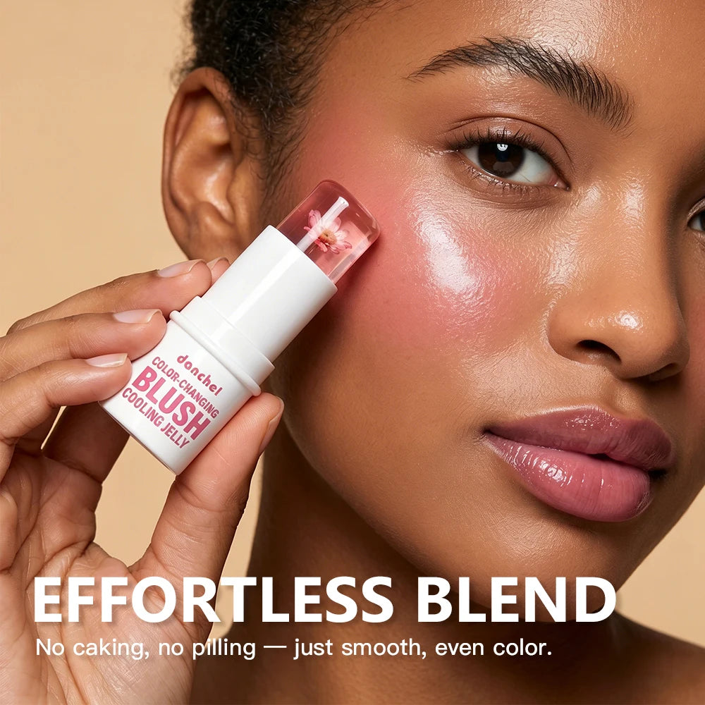 pH-Adaptive Color-Changing Jelly Blush for Lips and Cheeks - 11