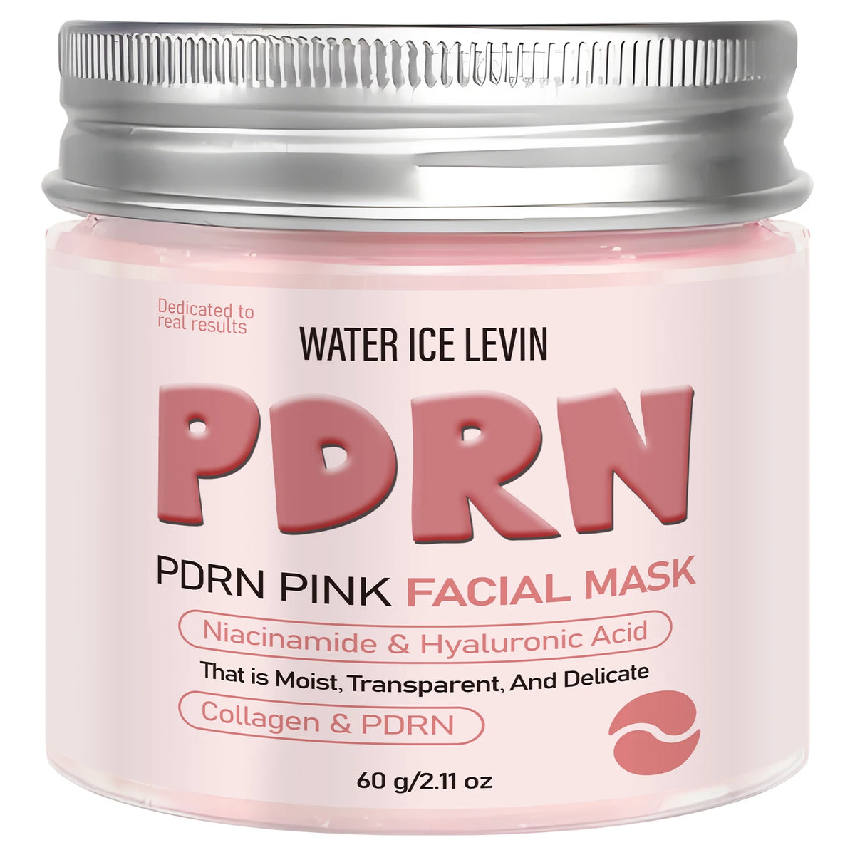 Water Ice Levin PDRN Pink Facial Mask Collagen Hyaluronic Acid Firming