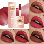 O'CHEAL Teddy Bear Matte Lip Gloss Waterproof Long Lasting Lipstick